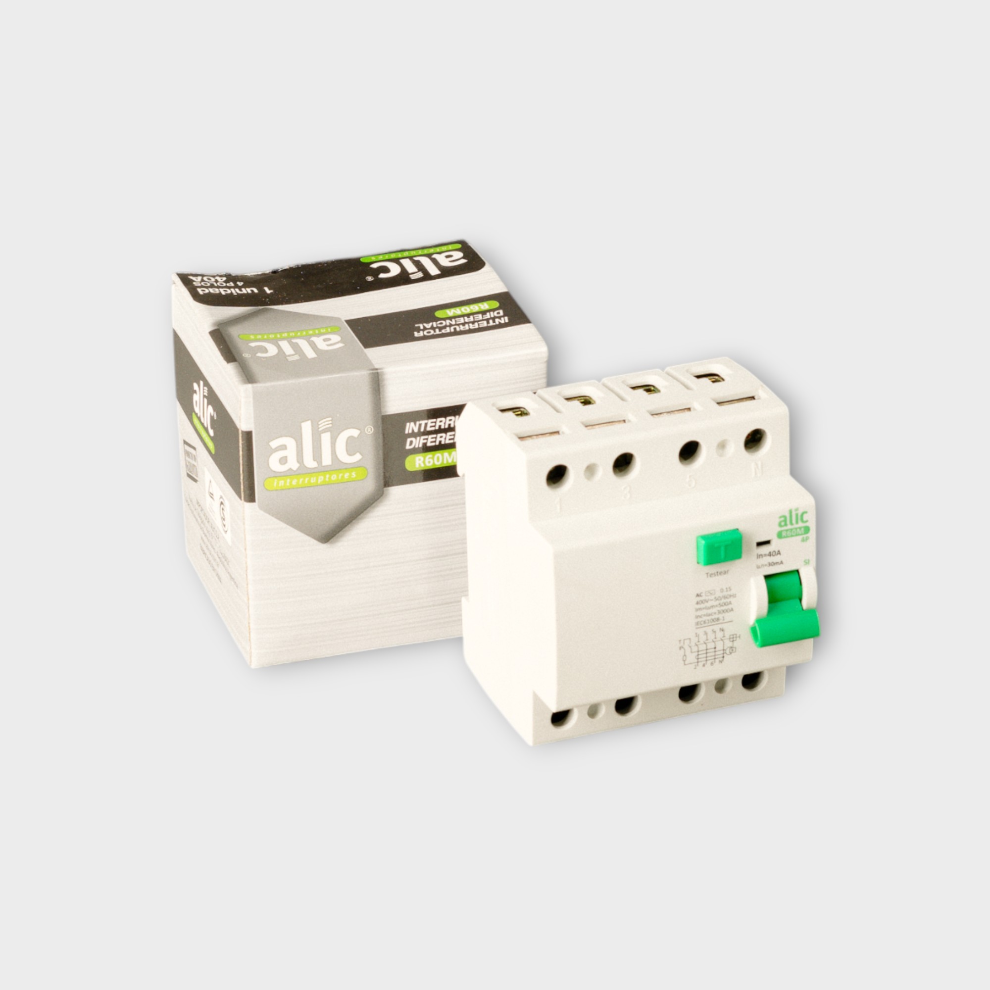 Interruptor diferencial ALIC tetrapolar 40 A None