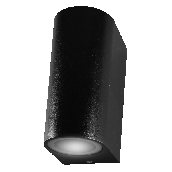 Aplique Para Pared Bidireccional Curvo Negro Alic