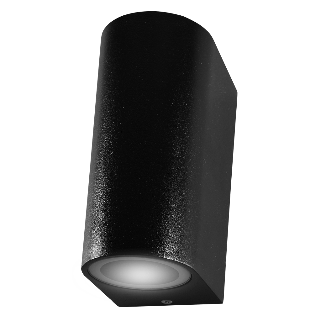 Aplique Para Pared Bidireccional Curvo Negro Alic