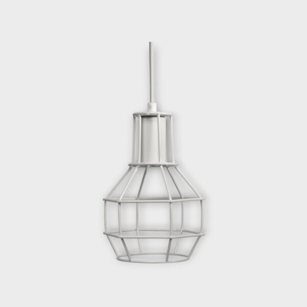 Colgante Jaula Vintage Blanco E27 Alic