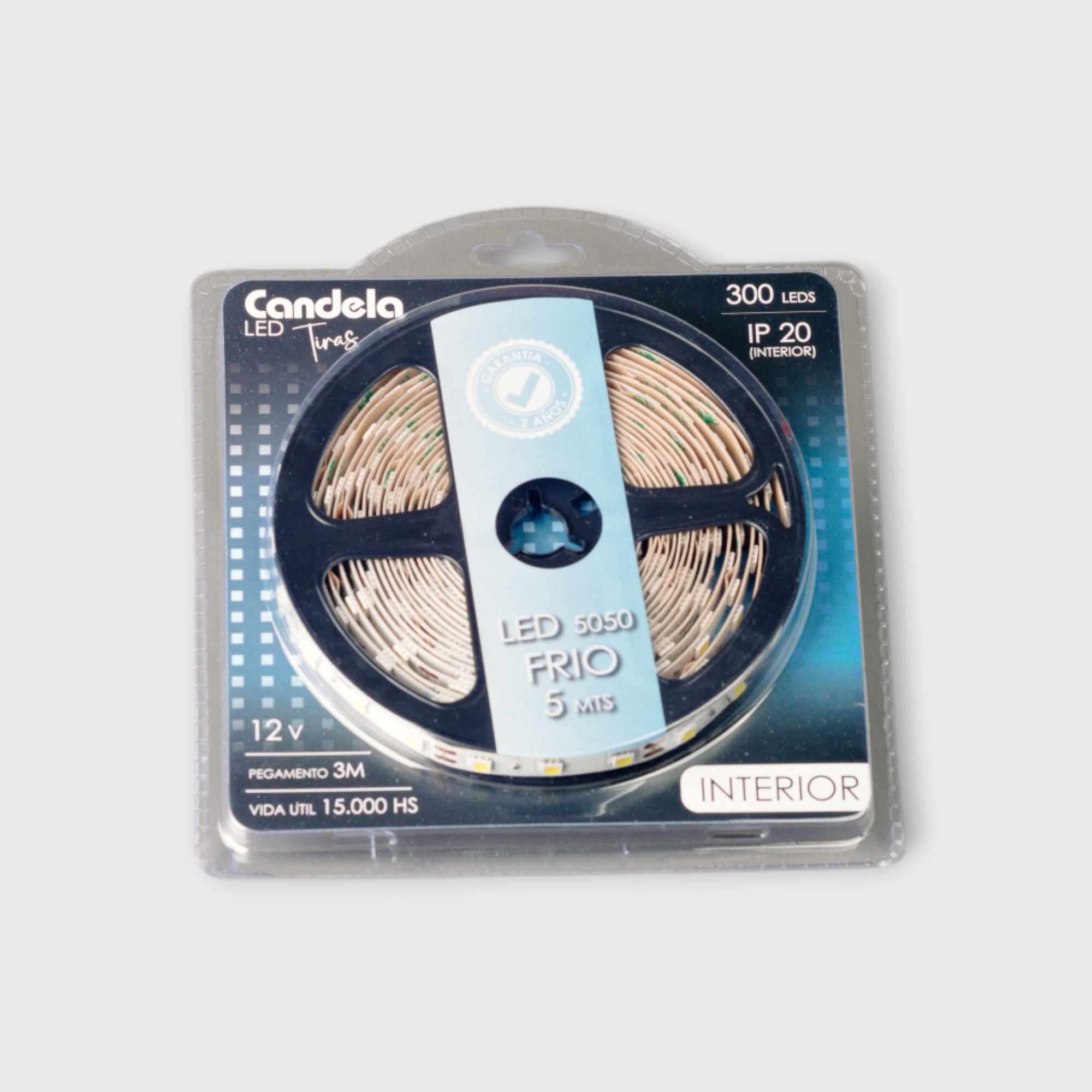 Tira LED 5050 Interior Candela 5 m luz fría interior