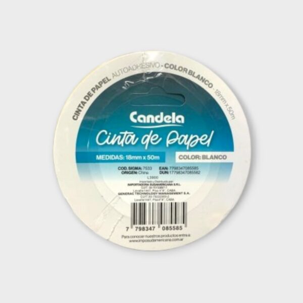 Cinta adhesiva de papel Candela