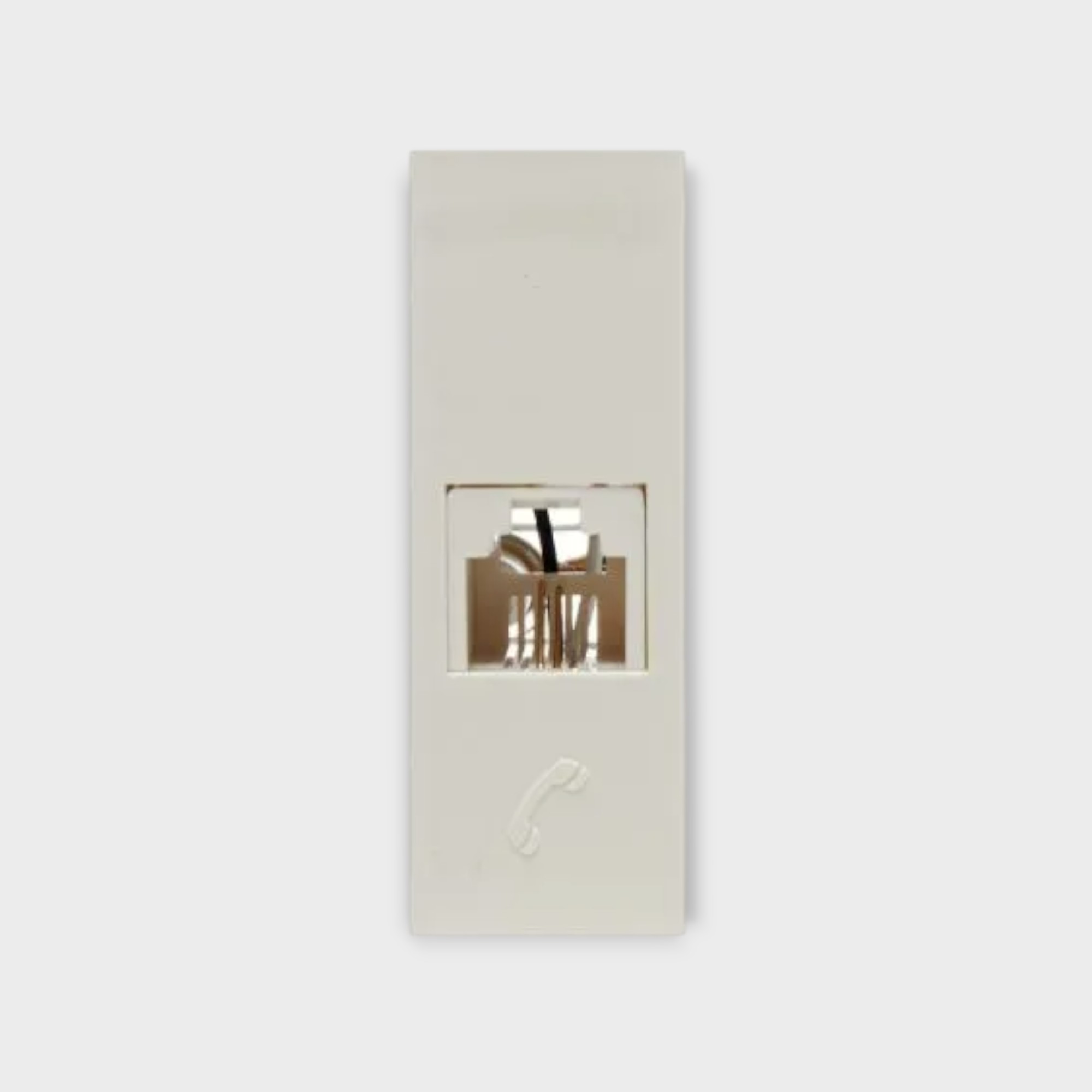 Toma Teléfono Blanco Sica