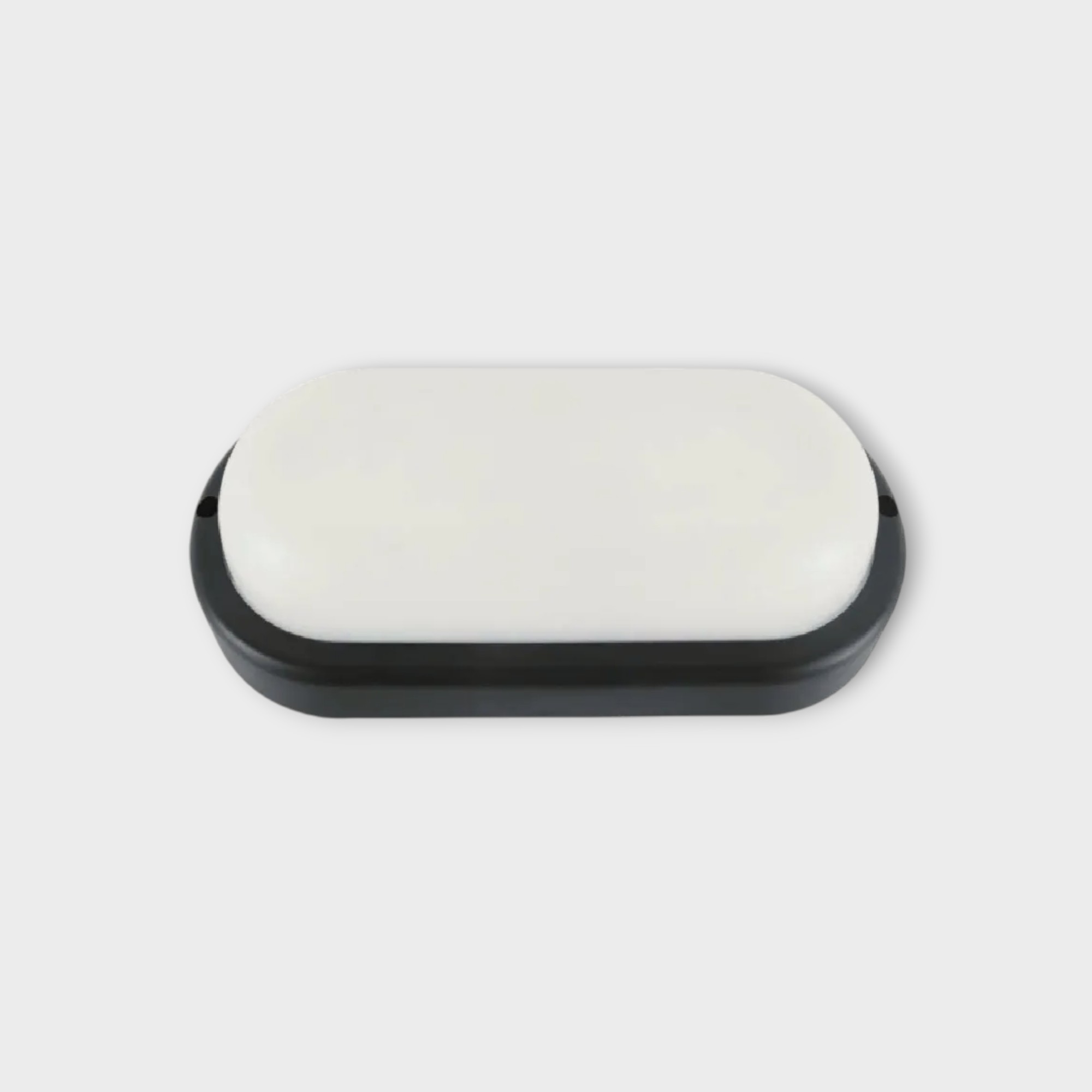 Tortuga LED Oval Negra 8W Luz Día Sica