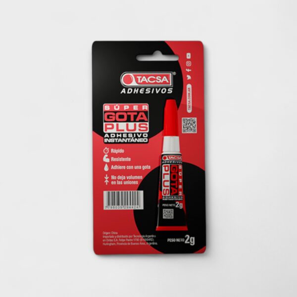 Adhesivo Instantaneo En Gota x2Grs. Tacsa