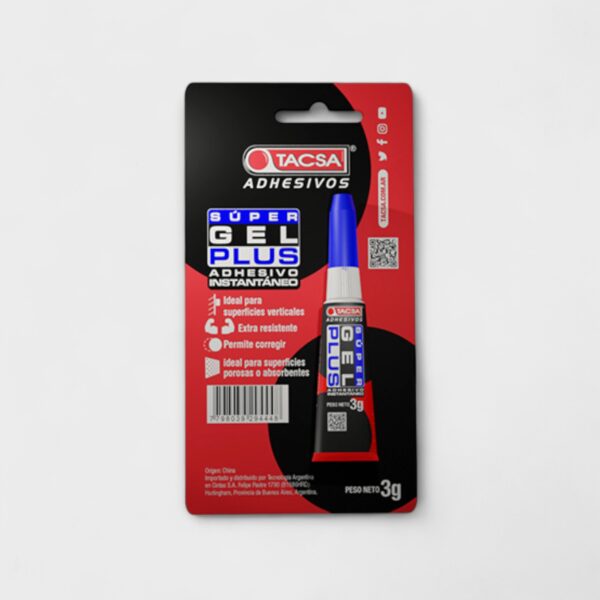 Adhesivo Instantaneo En Gel x3Grs. Tacsa