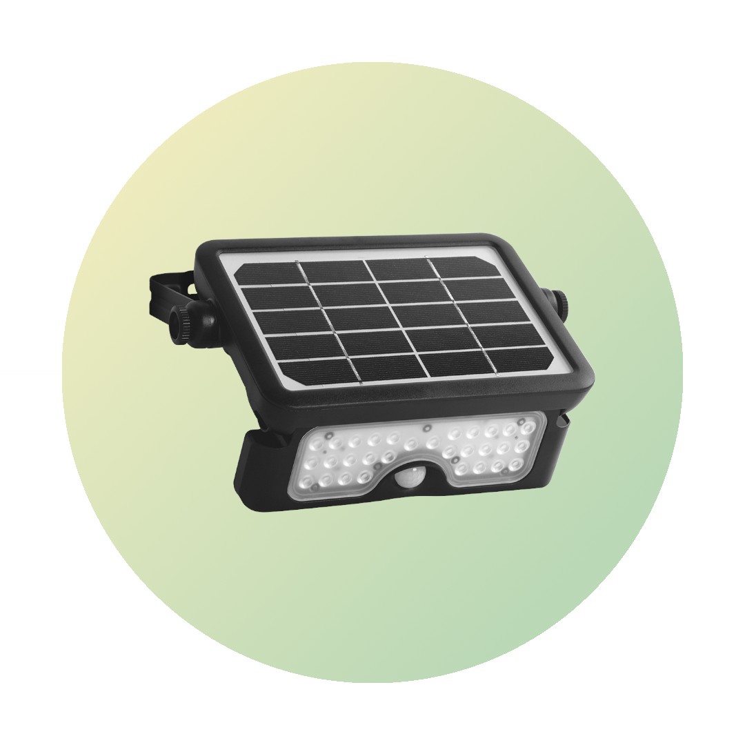 [114296] REFLECTOR SOLAR REBATIBLE CON SENSOR DE MOVIMIENTO 5W 3000K