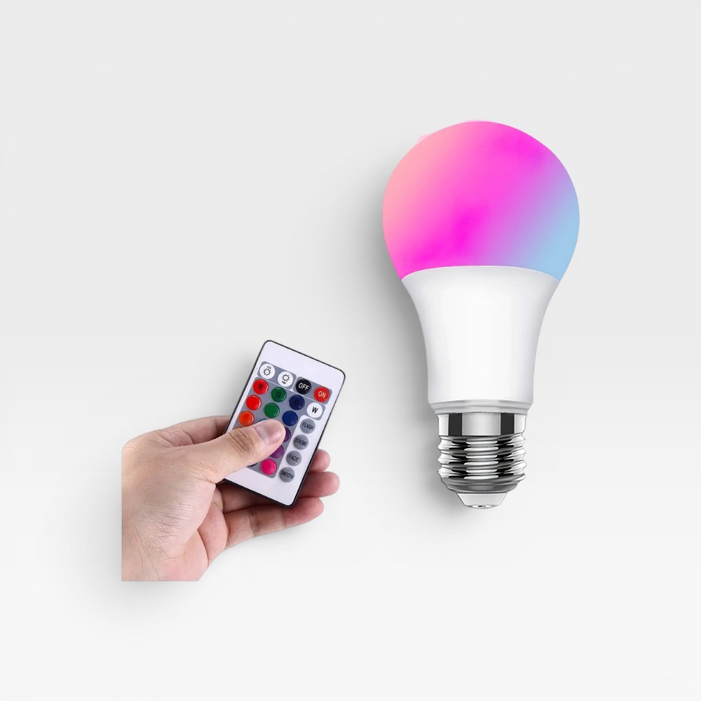 Lámpara LED Bulb TBCin RGB con Control Remoto
