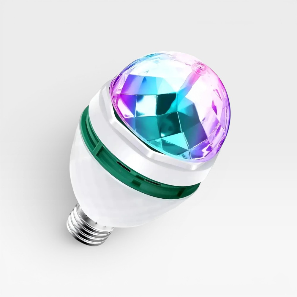 Lámpara para fiestas LED RGB Giratoria E27 TBCIN