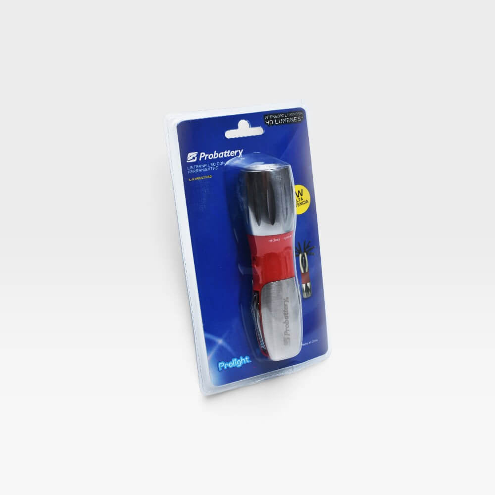 Linterna Led Probattery conHerramientas Multiuso