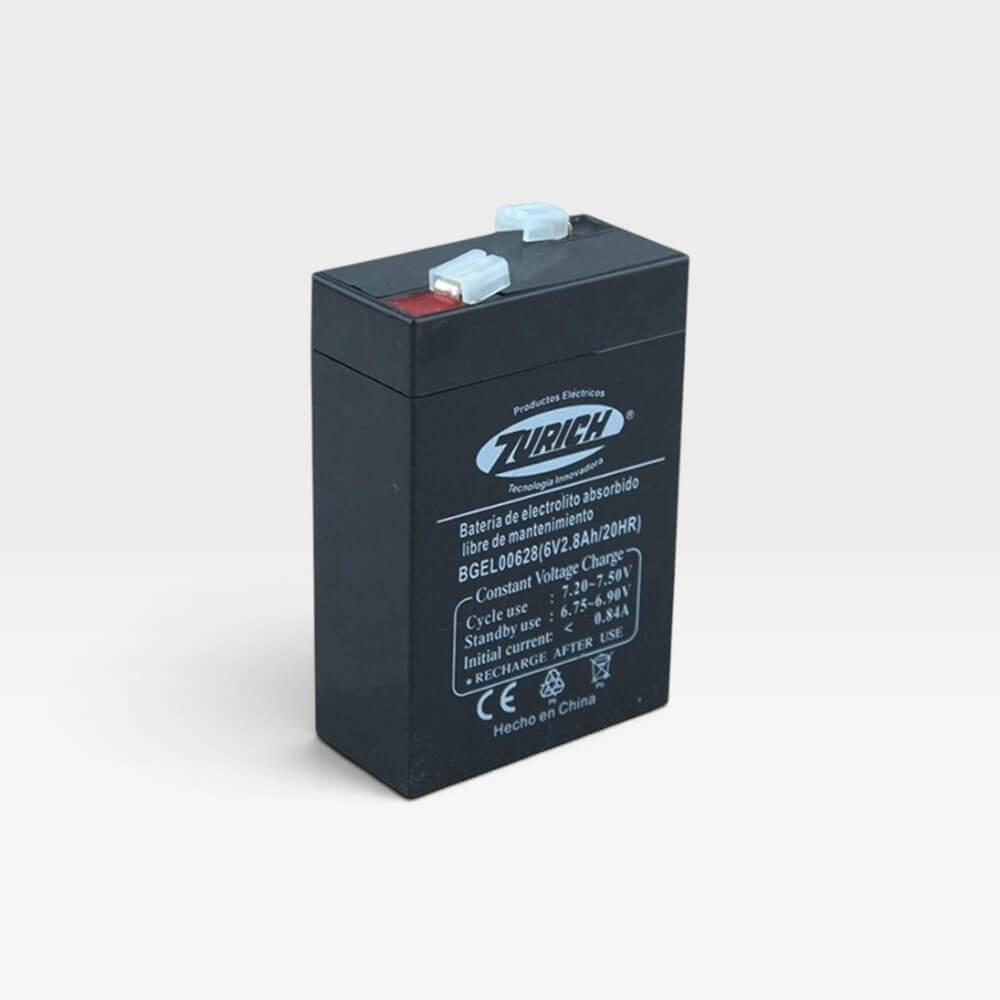 Batería de Gel Recargable 6V Zurich