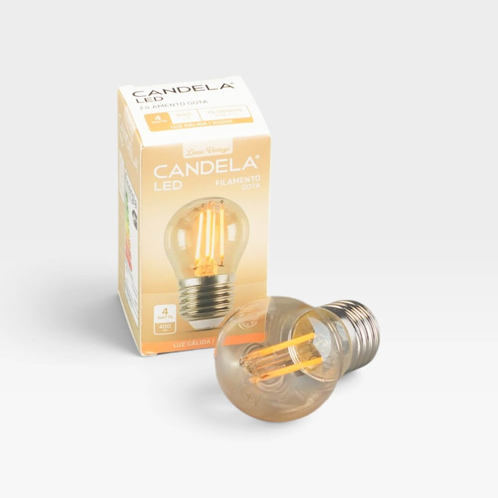 Lámpara LED Filamento A60 E27 Candela