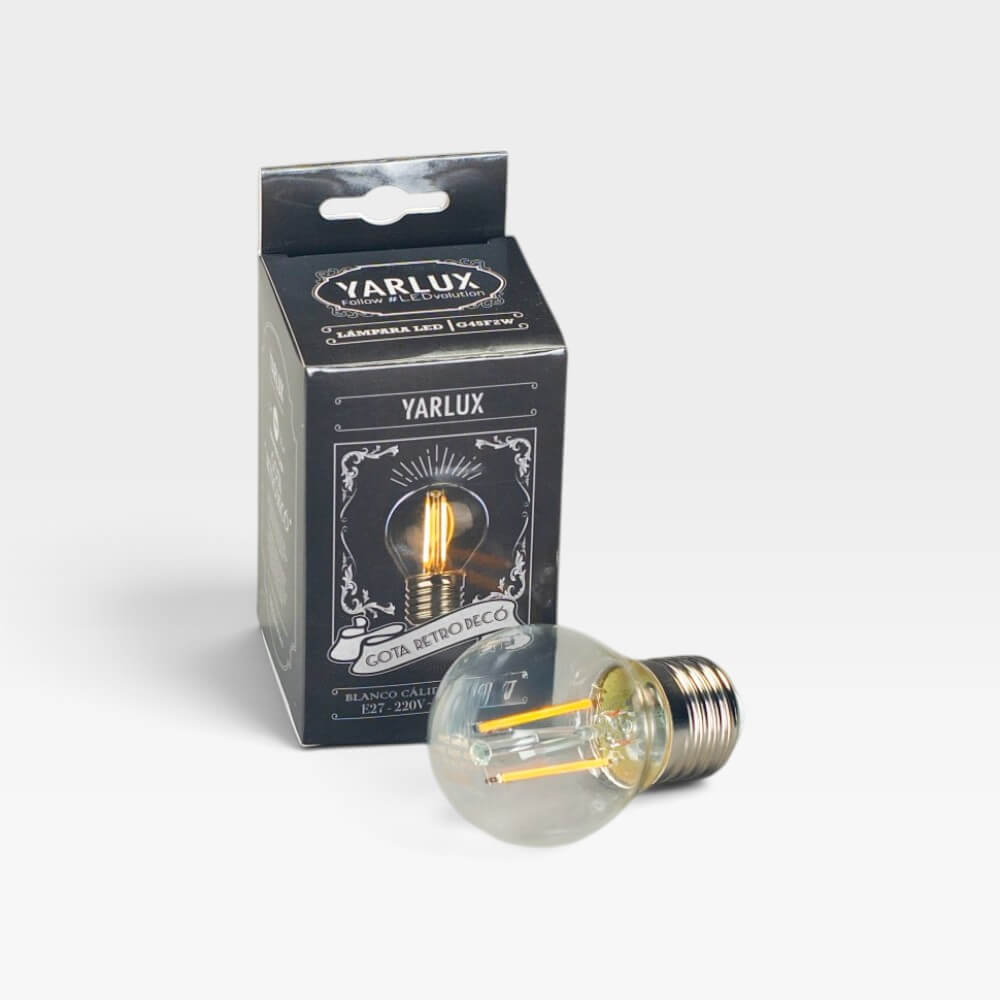Lámpara Gota LED Retro E27 Yarlux