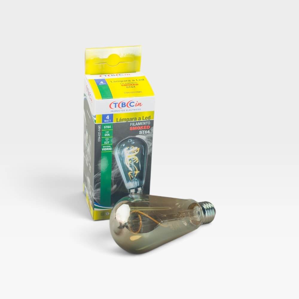 Lámpara LED Filamento Smoked ST64 E27 TBCIN