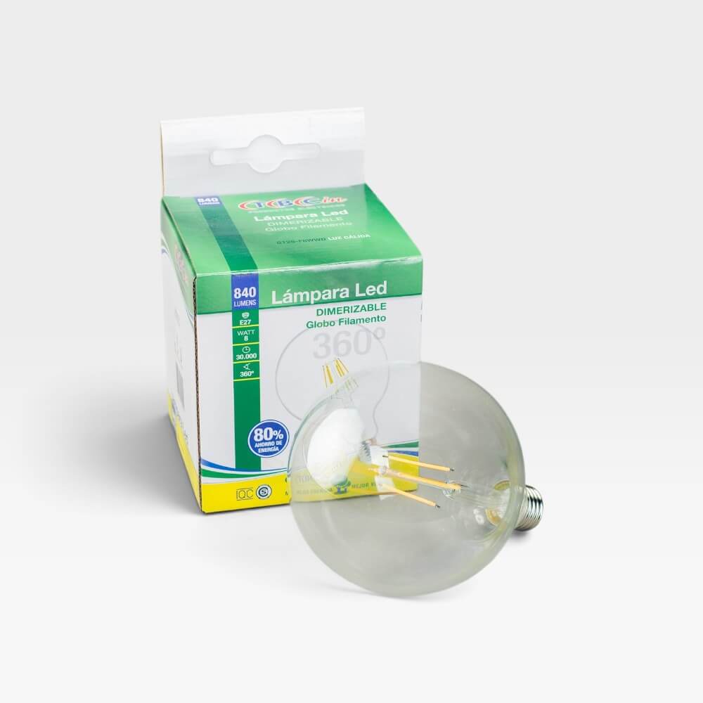 Lámpara LED Filamento Globo Dimerizable E27 TBCIN