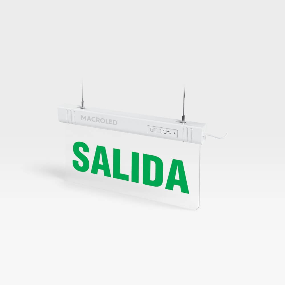Cartel LED Salida de Emergencia Macroled