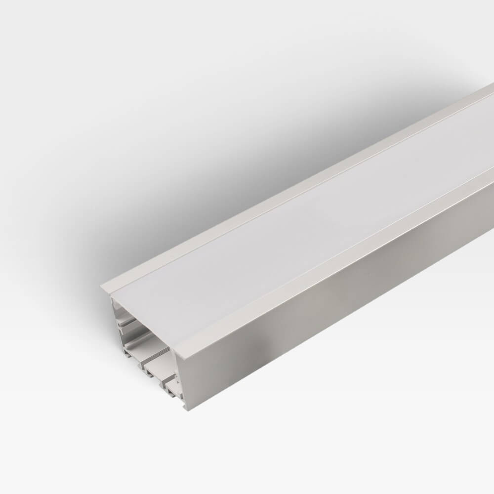 Perfil de Aluminio Empotrable con Tapa Opaca