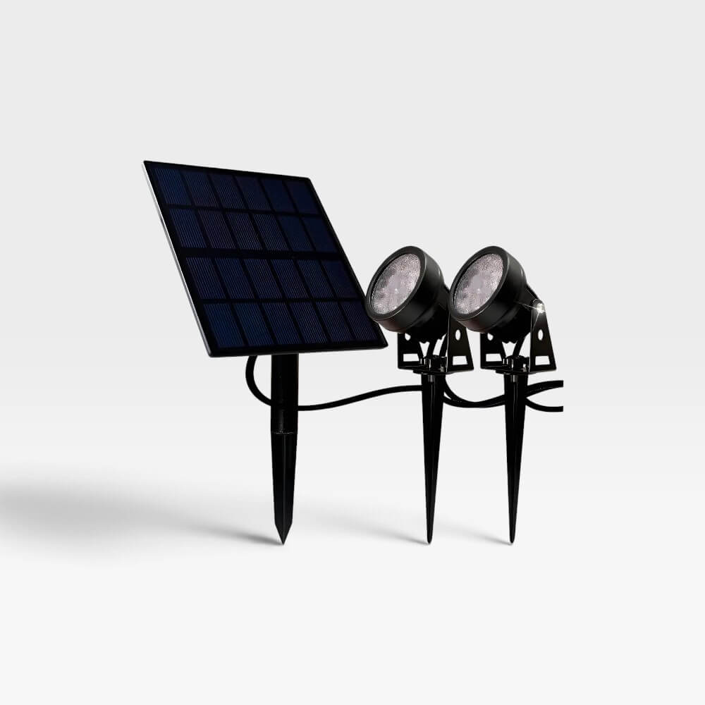 Estaca Solar Doble 2W Luz Día Candela