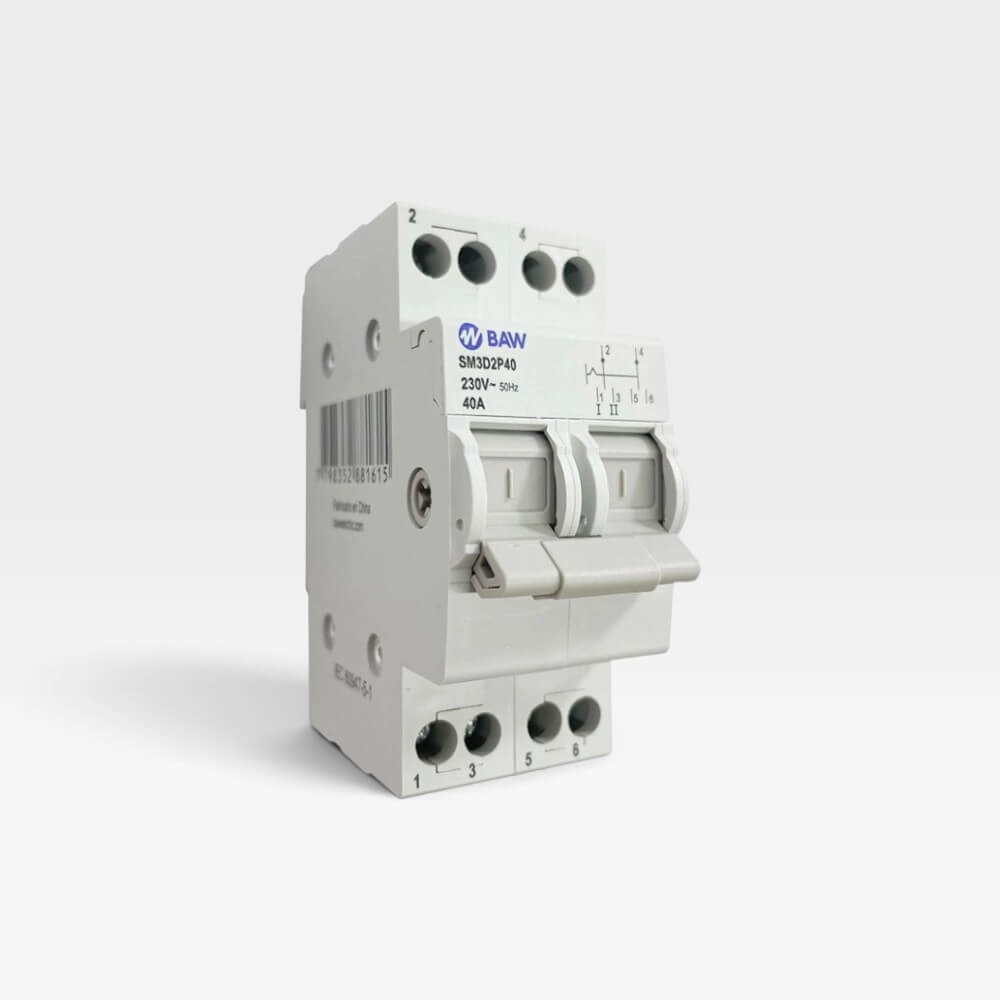 Conmutadora Bipolar I-O-II 40A 230V SM3D2P40 Baw