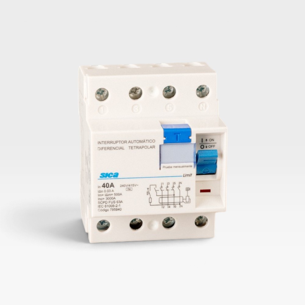 Interruptor Diferencial Tetrapolar Sica